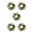 thumbnail image 1 of Kearding Pillar Candle Rings Wreath Tabletop Centerpieces Wedding Holiday for Door Type2 NO2, 1 of 6