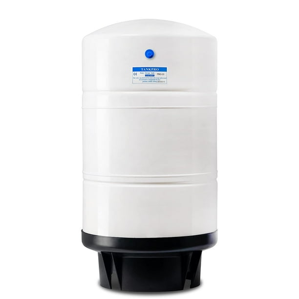 iSpring T20M Tanque Prepresurizado de 20 Galones para Sistemas de Ósmosis Inversa (RO) con 14 Galones de Capacidad de Almacenamiento de Agua, 20, Blanco