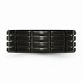 thumbnail image 3 of Titanium Grooved Black IP-plated 8mm Men's Matte Brushed Finish Wedding Band Ring Size 12.5, 3 of 7