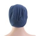 thumbnail image 5 of , Lined Lined Women Hair Wrap Stay Cover Lined Cotton Hair Cover Wrap Stay All Women Natural Women Natural Hair Natural Hair Wrap Navy Dsfen Eryue Doneioe, 5 of 7