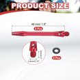 thumbnail image 2 of Uxcell 8Pcs Aluminum Dart Shafts 2BA Thread Dart Stems Replacement Accessories with Rubber Rings for Steel Tip Red 48mm, 2 of 5