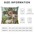 thumbnail image 5 of PHYHOO Easter Decorative Throw Pillow Covers, Faith This Home All Who Enter Outdoor Home Decor, Oh Come Let Couch Cushion Case, 5 of 5