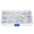 thumbnail image 2 of Nuts,320PCs Screws Nuts Flat Flat Head Rivet Set Thread Screws Top-Notch Performance, 2 of 12