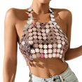thumbnail image 1 of Sexy Summer Sparkles Sequins Body Jewelry Fashion Bikini Chain Sequins Underwears Bras Designed Beach Body Chain Jewelry, 1 of 4