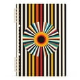 thumbnail image 7 of FORMRS 1-Subject Spiral Notebook 8" x 5" College Ruled 60 Refillable Sheet A5 Hard Cover, 2 Pack, Geometric Stripes, 7 of 7