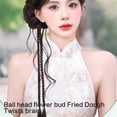 thumbnail image 4 of RUISINERY Double Braid Ponytail Hair Bun Synthetic Hair Extension Elastic Bun Loop For Women Natural Black Brown, 4 of 7