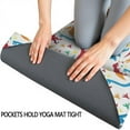 thumbnail image 3 of Colorful Dinosaurs Pattern Hot Yoga Mat Towel Non Slip for Hot Yoga - Quick-Drying Yoga Mat Cover with 4 Corner Pockets with Travel Bag - Hot Yoga Towel Non Slip Grip Moisture Wicking Sweat 70"x26", 3 of 6