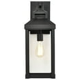 thumbnail image 4 of Nuvo Lighting Corning 1 Light Large Wall Lantern Matte Black with Clear Glass, 4 of 7