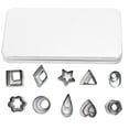thumbnail image 1 of Cookies Moule Biscuits DIY Cuisson Cutter Coupe 30 Pcs En Acier Inoxydable Mini Motif Géométrique Exécution Exquise, 1 of 8