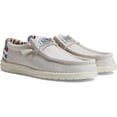 thumbnail image 5 of Men's Hey Dude, Wally Patriotic Slip-On 40001-1K1 Off White Synthetic, 5 of 6