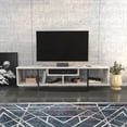 thumbnail image 5 of Asal 59" Modern Metal Frame Wood TV Stand for 65 inch TV Stand - Ephesus Black, 5 of 5