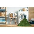 thumbnail image 2 of Ahgly Tapis d'Intérieur Lavable en Machine Carré Transitionnel Vert Armée, 8 Pieds Carré, 2 of 7