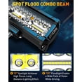 thumbnail image 4 of Barra de luces LED NAOEVO de 18 cm, 240 W, 24000 LM, 6500 K, para camión, barco, UTV, ATV, 4 of 9