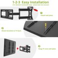 USX MOUNT TV Wall Mount Bracket Full Motion Single Articulating Arm for