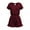 GKAR090-wine red, variant on Summer Fashion Jumpsuit Shorts Solid Color Button Drawstring Ruffle Short Sleeve Casual Women's Clothing