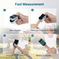thumbnail image 2 of ChoiceMMed C29 Pulse Oximeter - Fingertip Pulse Oximeter Blood Oxygen Saturation Monitor - Large OLED Screen SPO2 Monitor with Lanyard and Carrying Case, 2 of 8