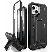 Caseborne ArmadilloTek V Case Compatible with Apple [iPhone 13] with Built-in Screen Protector and Kickstand - Black