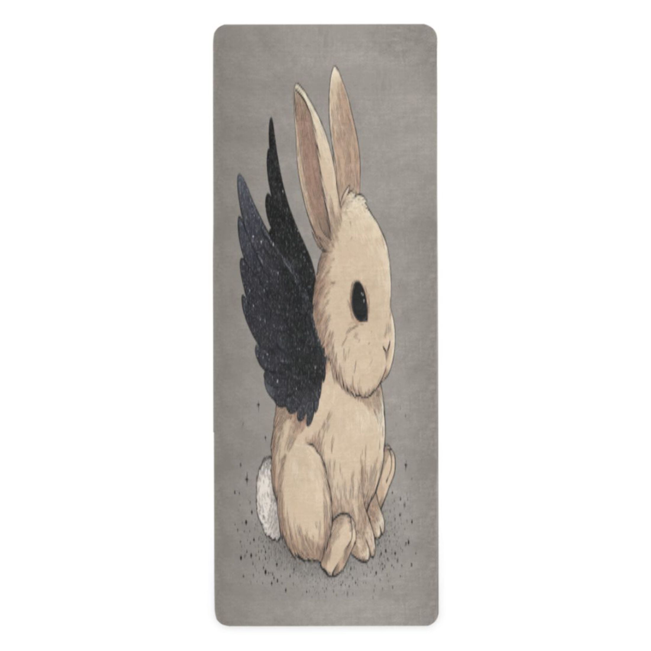 BZSMCE Yoga Mat Women Fitness Mat Star - Winged Bunny Pattern