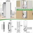 thumbnail image 2 of Cerradura de puerta sin llave ANNFUZ con teclado mecánico para puerta delantera, 2 of 6
