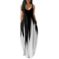 thumbnail image 2 of Femmes Été O-Cou Imprimé Fleurs Sans Manches Grande Taille Pull Robes Longues, 2 of 6