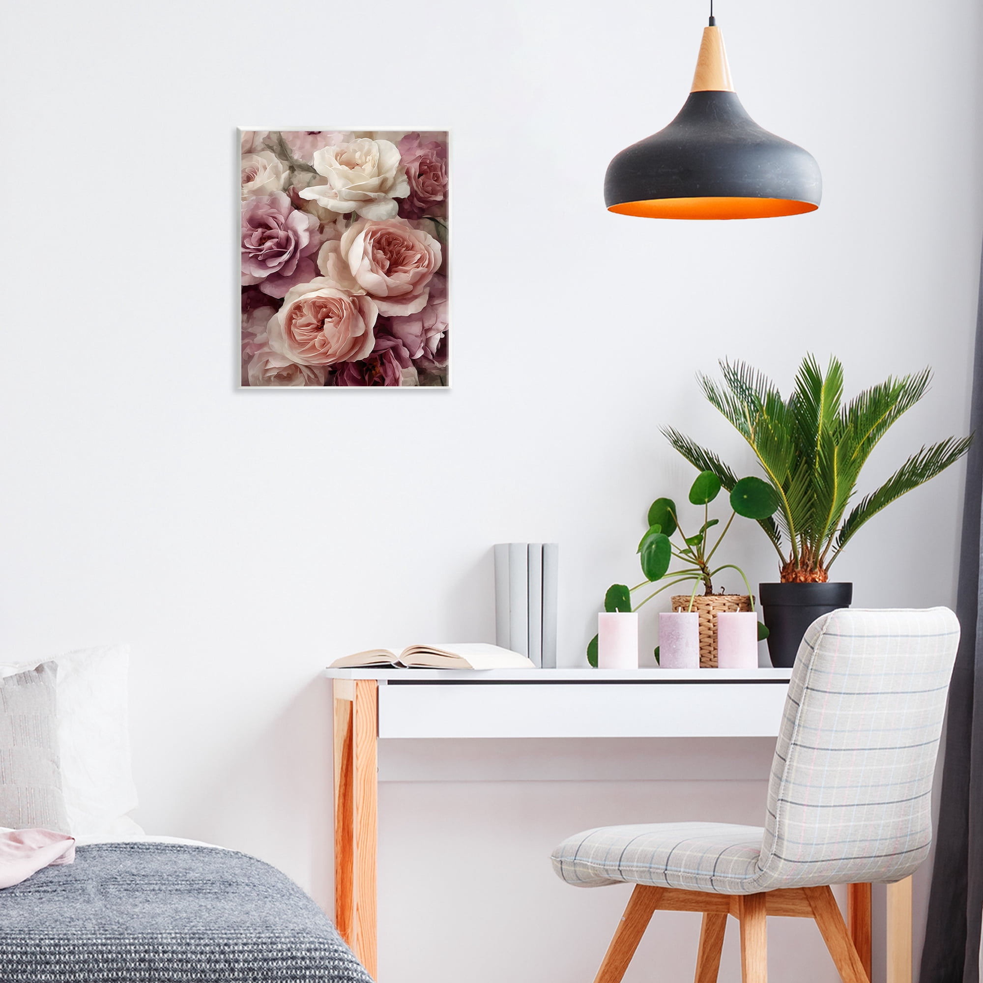 Stupell Industries Sweet Roses in Blush Pink Wall Plaque Art, design by Franklyn Gregory