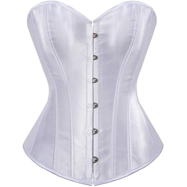 Corsets for Women Gothic Satin Classic Bustiers Top Plus Size