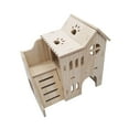 thumbnail image 4 of Hamster House Exercise Toy Small Nesting Villa for Guinea Pig Mouse Hedgehog 17cmx11.5cmx17cm, 4 of 8