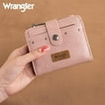 thumbnail image 4 of Wrangler Wallet for Women Small Bifold Wallet Womens Ladies Female Credit Card Wallet with Removable ID Window, Dark Pink, 4 of 7