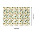 thumbnail image 3 of Fotbe Extra Durable Door Mat - Dirt Trapping Outdoor Welcome Mats - Non-Slip Outdoor Door Mats - Low Profile Front Door Mat - Indoor (16" x 24", Watercolor Bright Sunflowers ), 3 of 8
