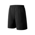 thumbnail image 2 of YLSDY Fashion Waffle Texture Daily Shorts for Men Stretchy Drawstring Casual Summer Elastic Waist Shorts Going Out Streetwear Black XL, 2 of 8