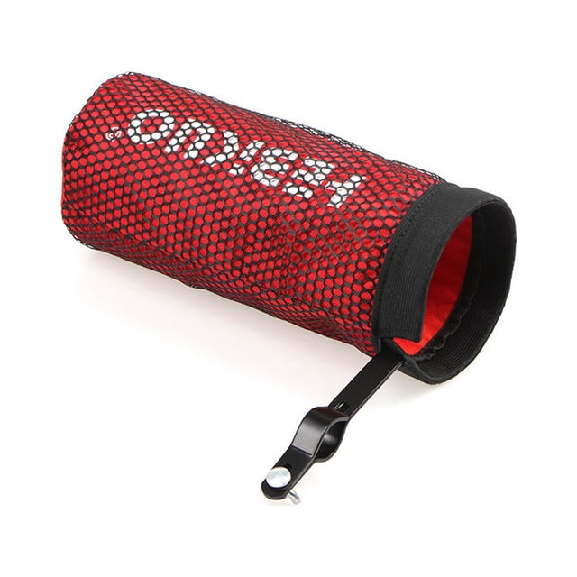 Greeniant Bolsa de almacenamiento Universal para baquetas, organizador de baquetas en forma de columna reutilizable portátil, bolsa de tela Accesorios para instrumentos musicales Rojo