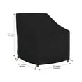 thumbnail image 2 of Covers & all Outdoor Chair Cover, 18 Oz Heavy Duty Waterproof UV & Weather Resistant Patio Cover for Outdoor Outside Seating Lawn Garden, Air Vents & Drawstrings (32" W x 37" D x 36" H, Black), 2 of 7