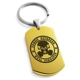 thumbnail image 1 of Stainless Steel Bio Zombie Outbreak Response Team Engraved Dog Tag Keychain Keyring, 1 of 1