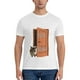 thumbnail image 5 of Camiseta de manga corta 100 % algodón para hombre con la frase "¿Dónde ha estado mi gato?", 5 of 5
