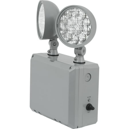 

Progress Lighting Pe2wl-82 Double Head Adjustable Led Emergency Flood Light - Grey