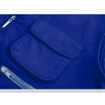 thumbnail image 3 of Mens Outdoor Travel Vest Light Weight Cargo Vest Sleeveless Zip-Up Front Sports Jackets Multi Pockets Blue, 3XL, 3 of 7