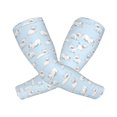 thumbnail image 2 of Sun Protection Arm Sleeves For Men Women, Cute French Bulldog Blue Sleeves To Cover Arms With Thumb Hole Cooling Sleeve, 2 of 2