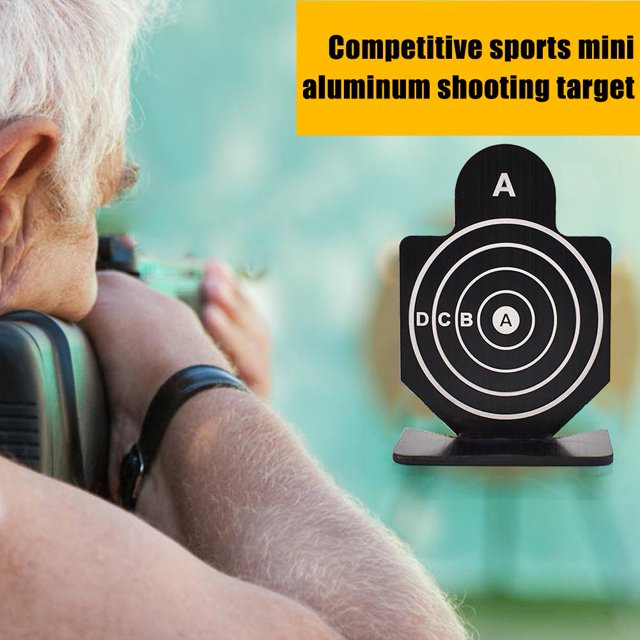4 Uds Mini tiro al blanco de aluminio deportes competitivos suministros de entrenamiento al aire libre Hugtrwg Para estrenar