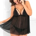 thumbnail image 2 of Gibobby Conjunto de lencería de encaje para Mujer con Cinturones de Liguero, Sujetador y Bragas, sostén y Tanga(Negro, XG), 2 of 5
