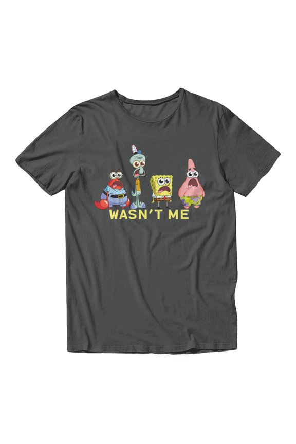 Wasn't Me Shock Men's T Shirt (Charcoal, S-XXXL)