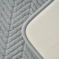 thumbnail image 4 of Hotel Style Plush Memory Foam Bath Mat Grey 18"X27", 4 of 7