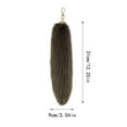thumbnail image 4 of Biziza Fox Tail 15.75inch Animal Tail Shaggy Faux Fur Tail Realistic Fox Tail Keychain Decorative Therian Tail for Handbag Backpack Cosplay, 4 of 6