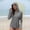 Gray#02, variant on Women's Sun Protection Shirts Tops Quickly Dry Rashs Guard UPF 50 Thumb Holes Long Sleeve Hooded Workout Shirts Summer Solid Loose Lightweight Comfy Athletic Running T Shirts
