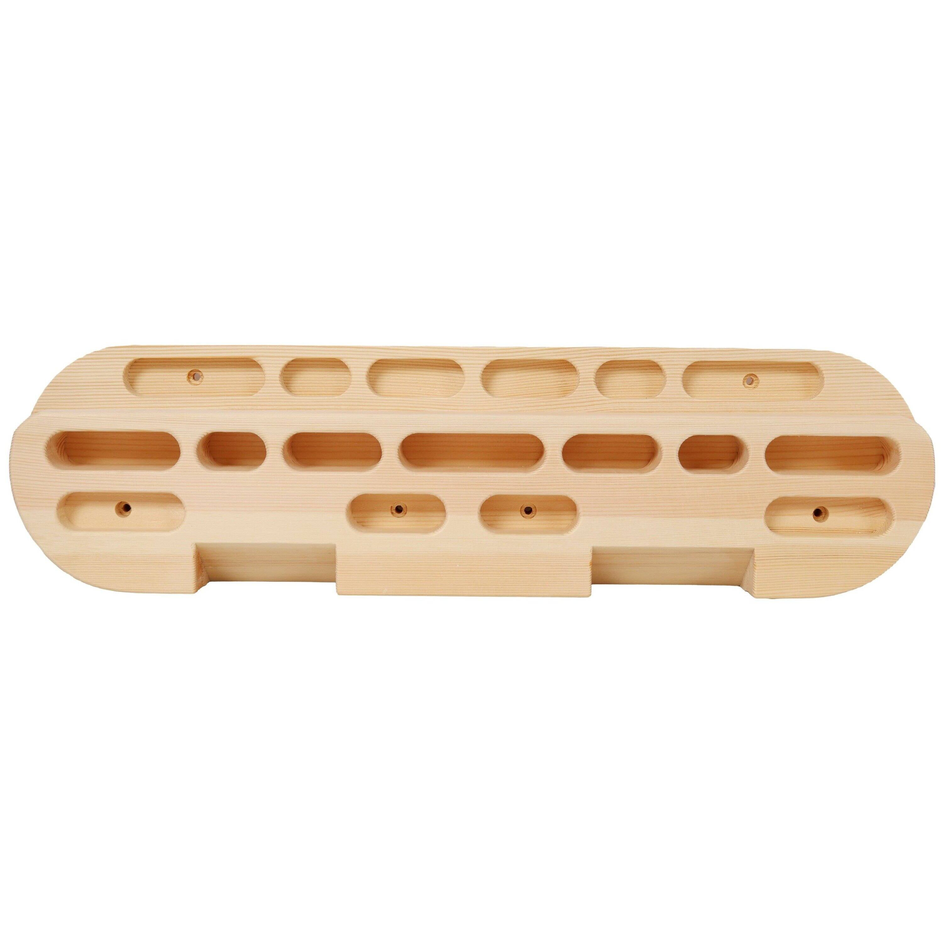 , Climbing Hangboard Rock Climbing Training,Rock Climbing Fingerboard, Wooden Climbing Board Trainer for Strengthen Fingers and Grip, Brown ,Wood ,