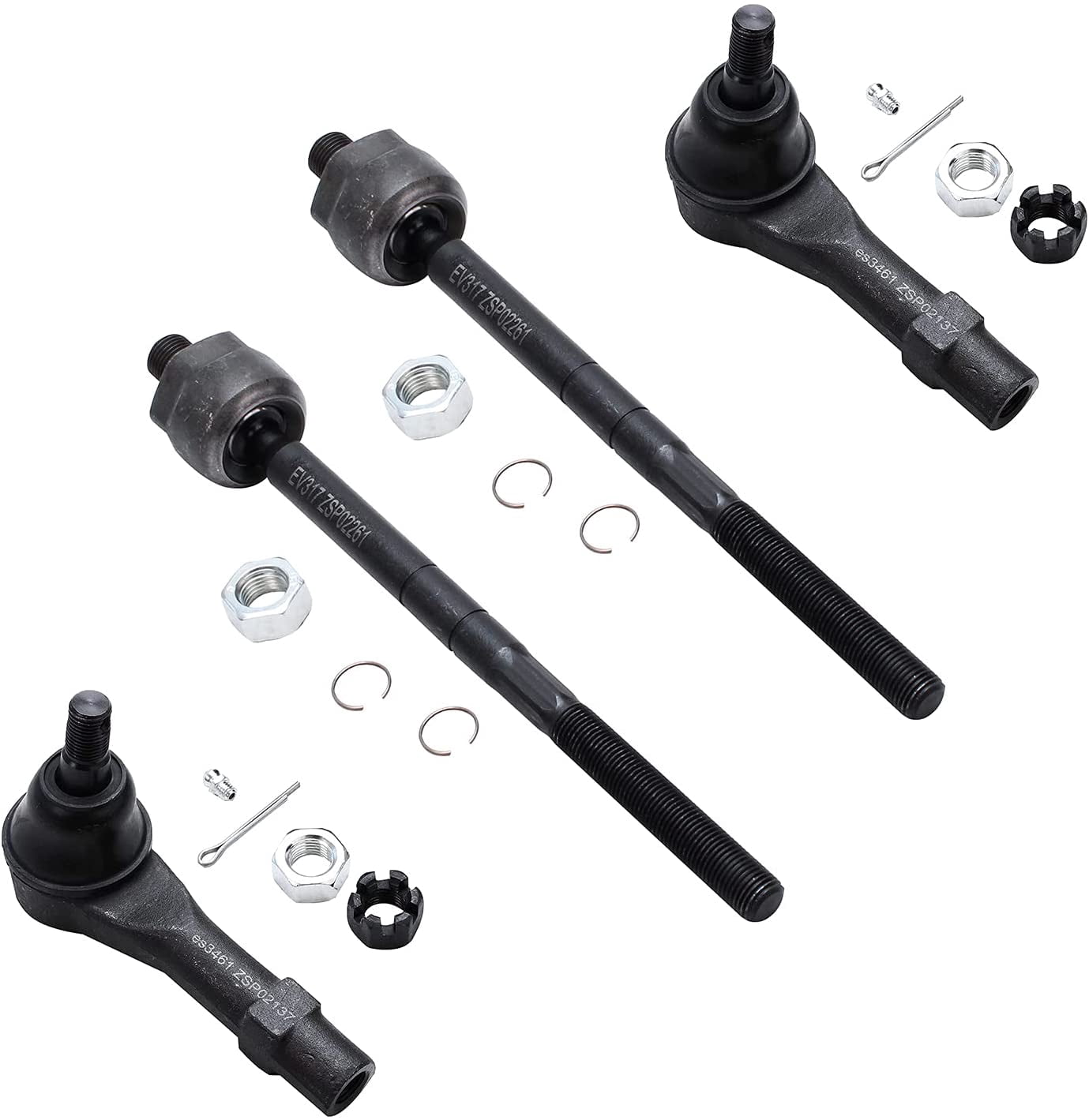 Detroit Axle - 10pc Front End Kit for 02-11 Ford Ranger, 2002-2007 Mazda B3000, 2002-2009 B4000, 2 Upper Control Arms w/Ball Joint 4 Tie Rods 2 Sway Bar Links 2 Lower Ball Joints Replacement