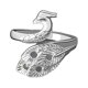 thumbnail image 4 of Anillo de tejer Minnieouse de cobre para manualidades de ganchillo Plata NJ135, 4 of 6