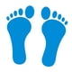 thumbnail image 2 of Pegatinas de huellas de pies para niños, calcomanías para el suelo, pegatinas de huellas de pies para niños Azul, 2 of 9