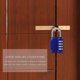 thumbnail image 5 of [2 Pcs] 4-Digit Combination Padlock, Waterproof Combination Lock, Waterproof Metal and Plated Steel Combination Clasp - Blue, 5 of 5