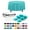 Aqua Blue, variant on Lime Green Tablecloths - 54x108 Inch Rectangular Plastic Table Cover, 24 Pack