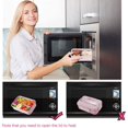 thumbnail image 3 of Children'S Lunch Box, Lunch Box with Compartments, Leak-Proof Lunch Box, Snack Box, Microwave Heating for School/Work/Picnic Travel (Pink), 3 of 5